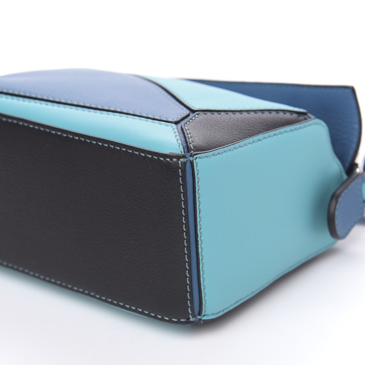 Loewe Calfskin Mini Puzzle Bag Dark Lagoon Black 10 of 10