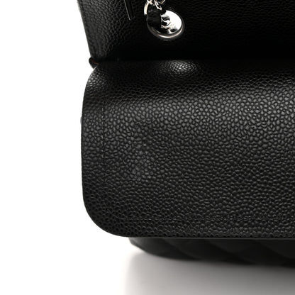Chanel Caviar Quilted Medium Double Flap Black 11 of 14
