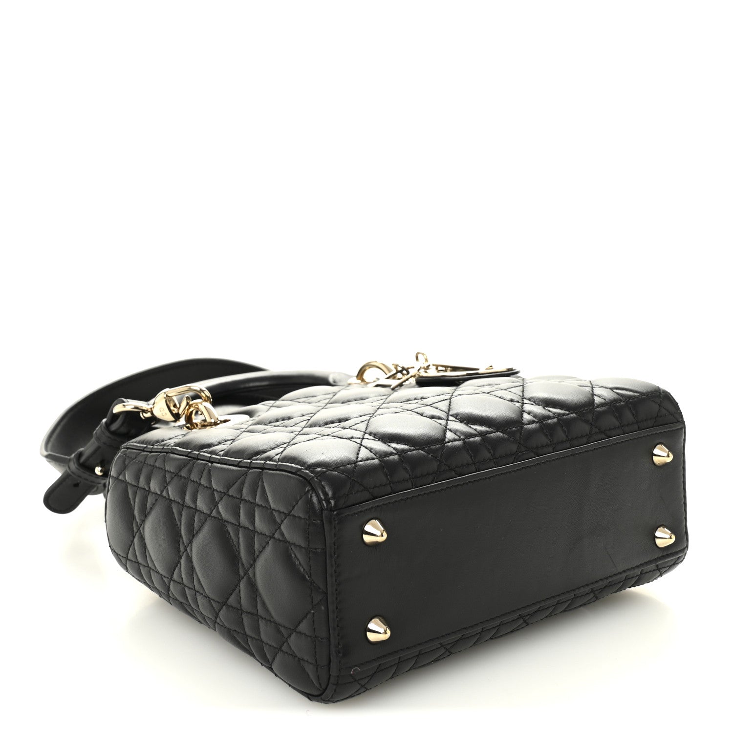 Christian Dior Lambskin Cannage Small Lucky Badges My Lady Dior Black 4 of 11