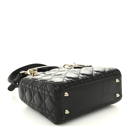 Christian Dior Lambskin Cannage Small Lucky Badges My Lady Dior Black 4 of 11
