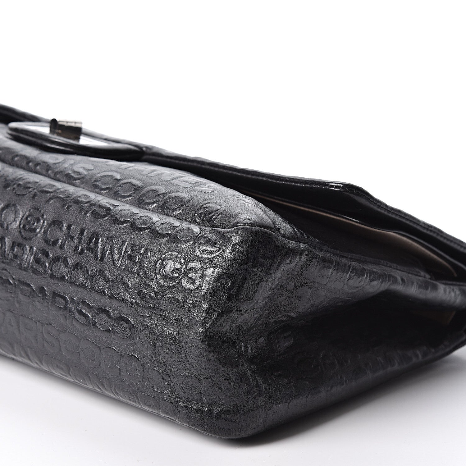 Chanel Calfskin Unlimited Jumbo Double Flap Black 9 of 10