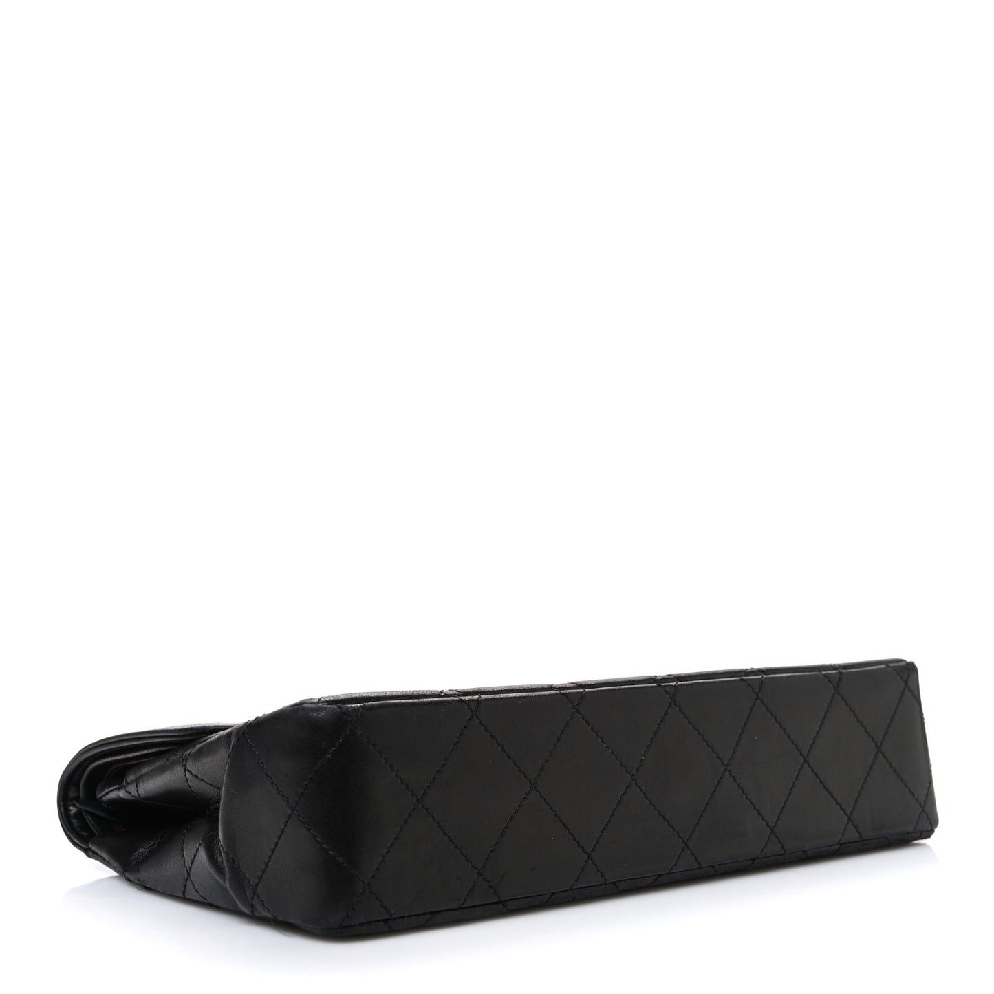 Lambskin Quilted Medium Single Flap Black