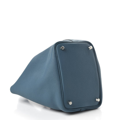 Hermes Taurillon Clemence Picotin Lock 18 PM Vert Bosphore 4 of 10