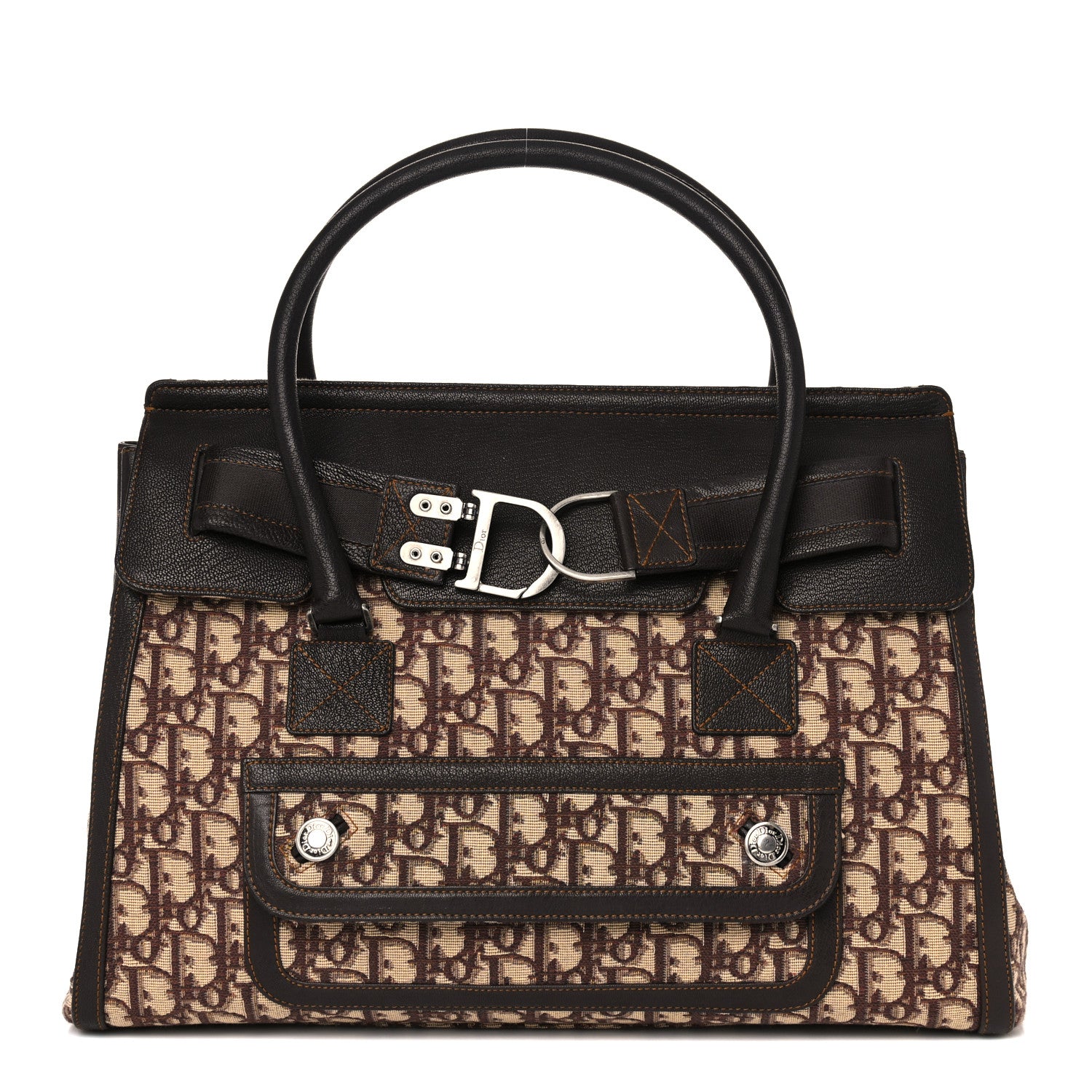 Christian Dior Monogram Medium Flight Tote Brown 1 of 6