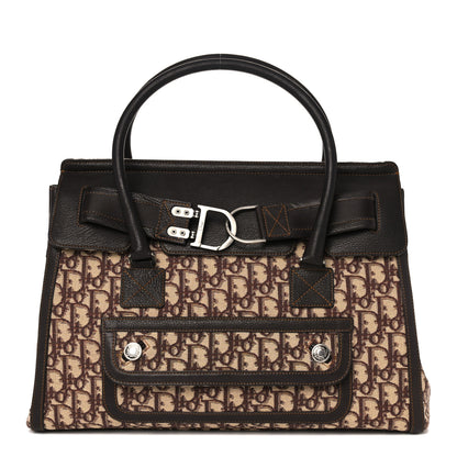 Christian Dior Monogram Medium Flight Tote Brown 1 of 6