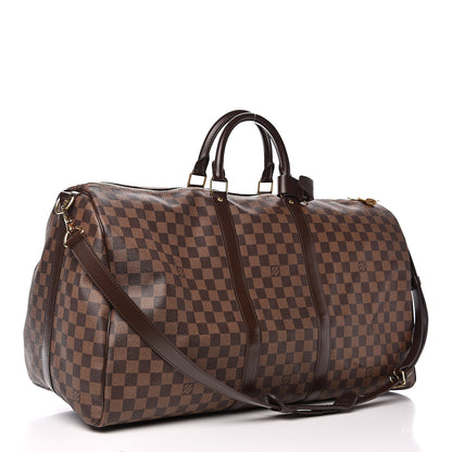 Louis Vuitton Damier Ebene Keepall Bandouliere 55 3 of 16