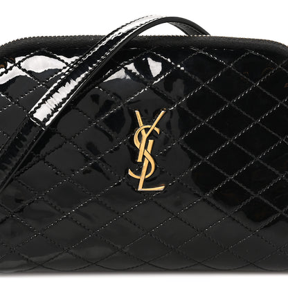 Saint Laurent Lambskin Quilted Gaby Zipped Pouch Black 8 of 10
