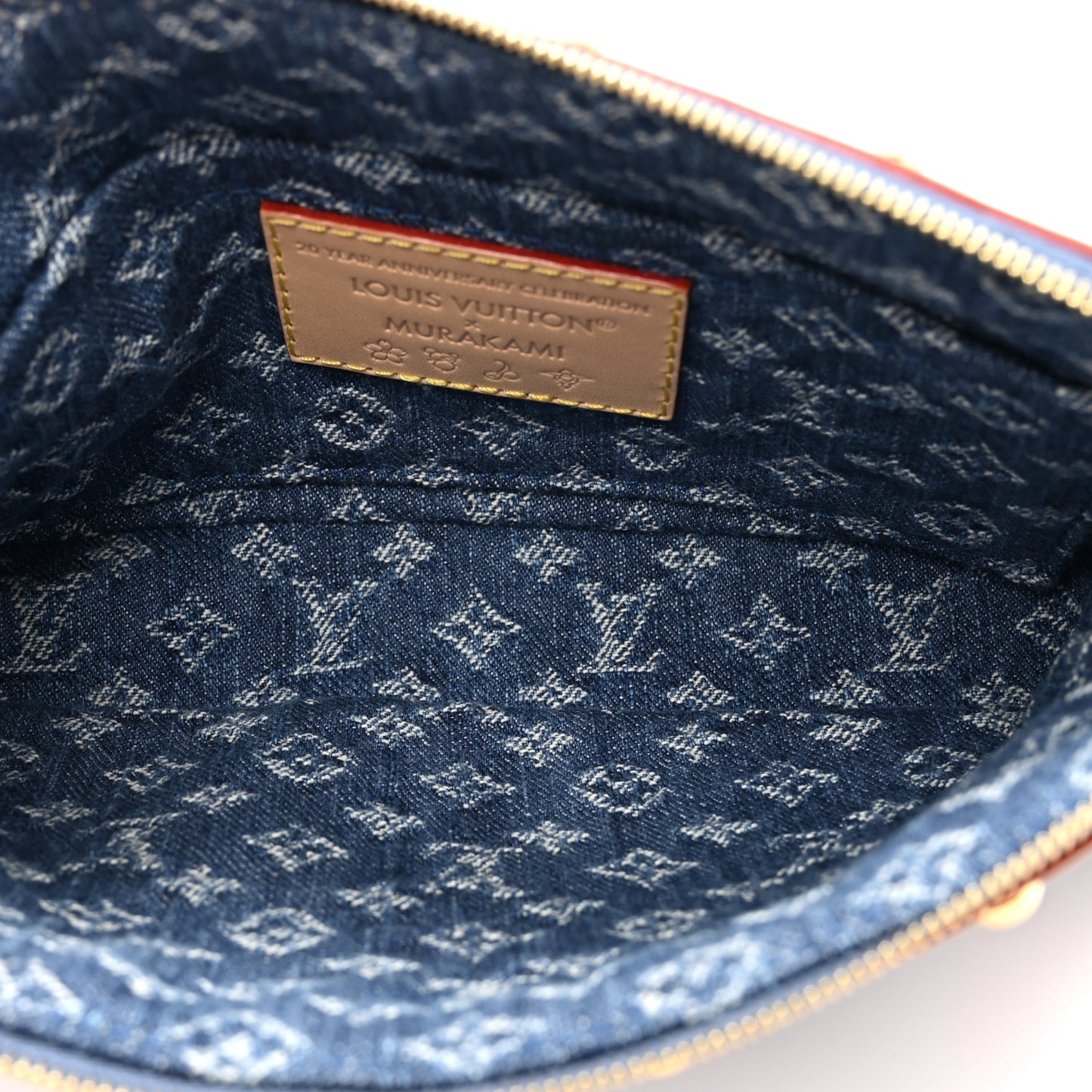 LV X TM Monogram Denim Cerises Pochette Accessories Blue
