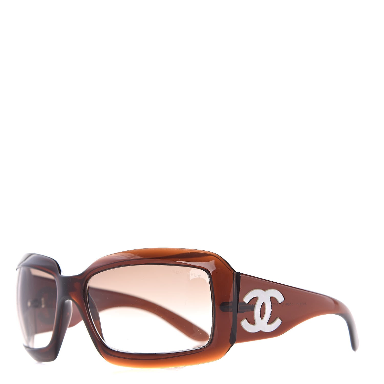 Chanel Mother of Pearl CC Sunglasses 5076-H Brown 1 of 7