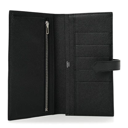 Hermes Epsom Bearn Gusset Wallet Black 5 of 9