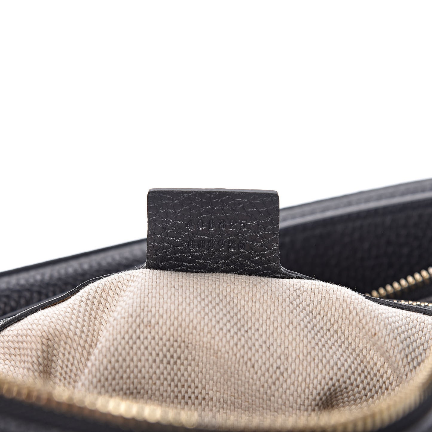 Pebbled Calfskin Large Soho Hobo Black