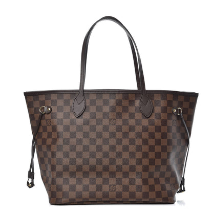 Louis Vuitton Damier Ebene Neo Neverfull MM Rose Ballerine 1 of 10
