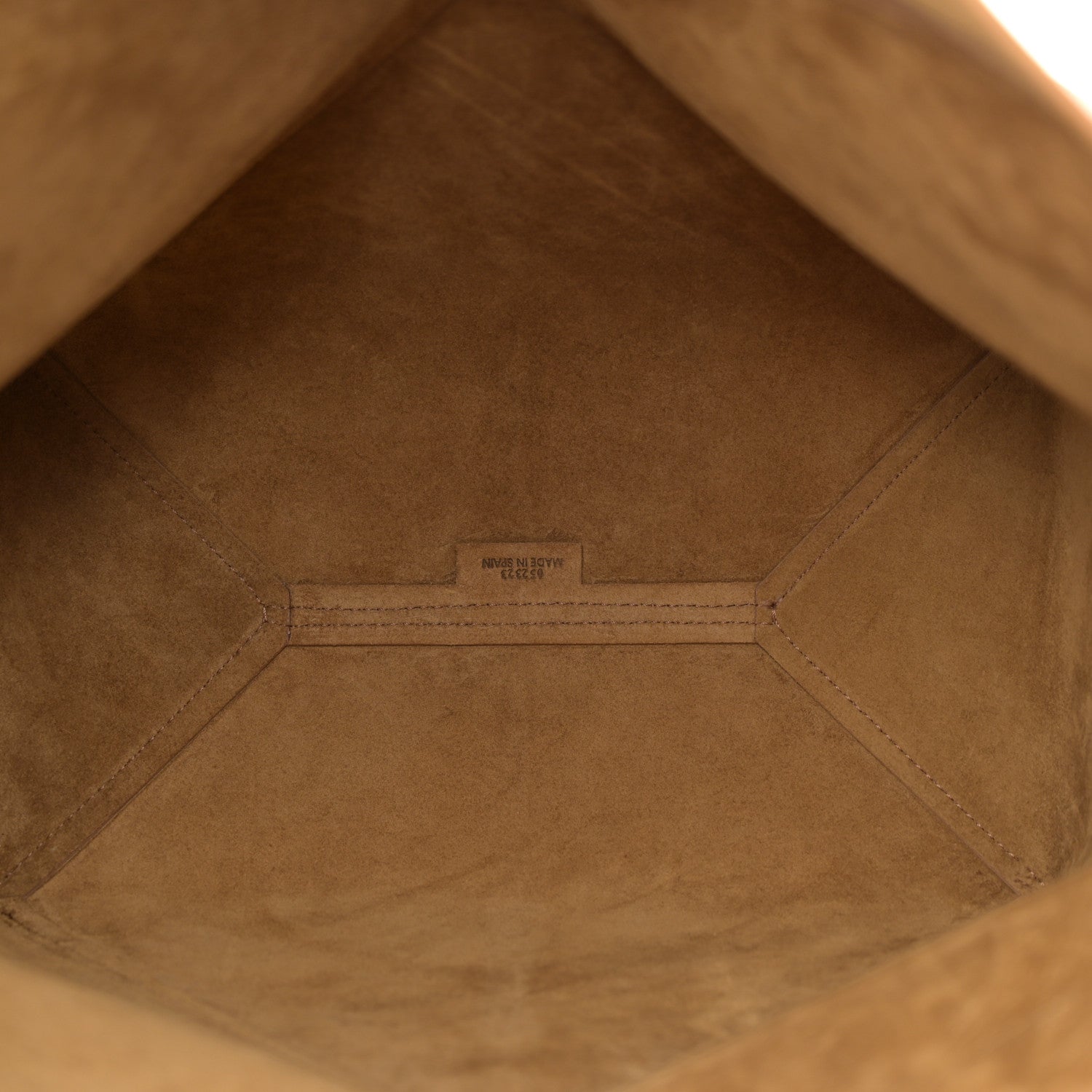 Loewe Shiny Calfskin Medium Puzzle Fold Tote Warm Desert 5 of 10