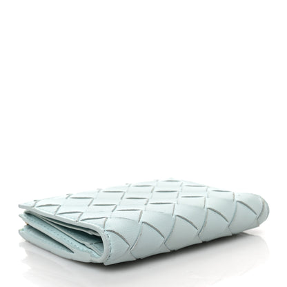 Bottega Veneta Nappa Intrecciato Bifold Zip Wallet Teal Washed 4 of 7