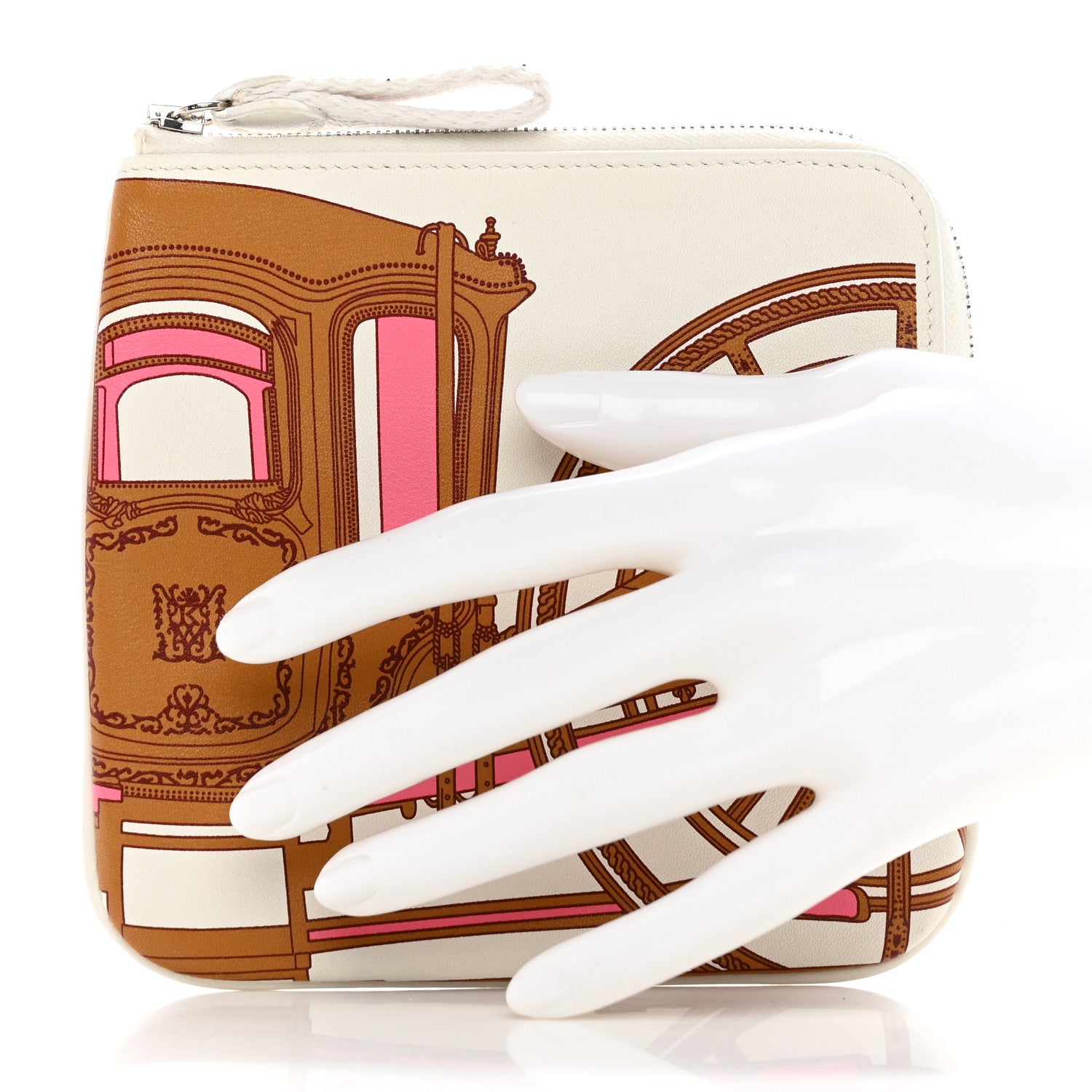 Hermes Swift Balade en Berline Carre Pocket Pouch White 2 of 6