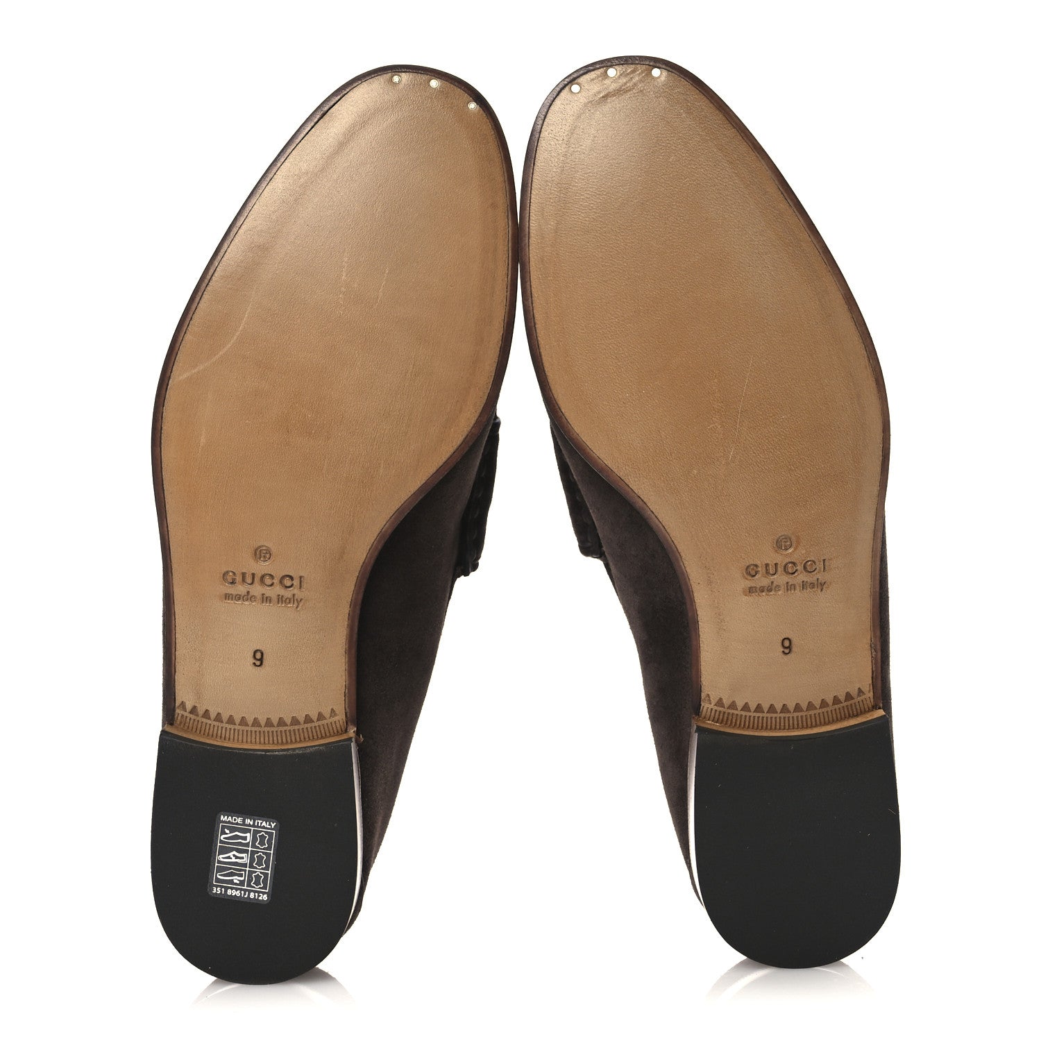 Gucci Suede Mens Horsebit Loafers 9 Testa di Moro 7 of 13
