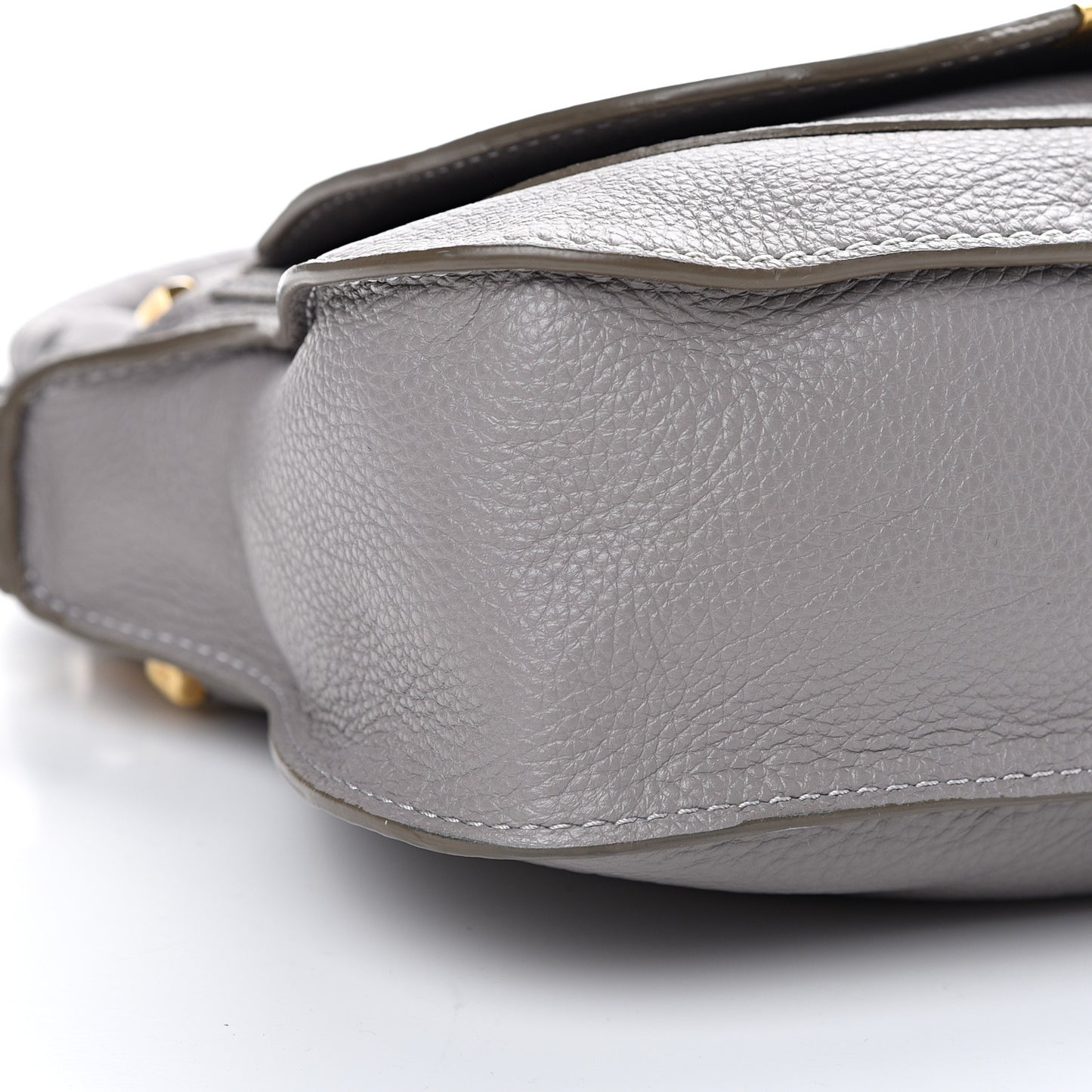Calfskin Small Marcie Satchel Cashmere Grey