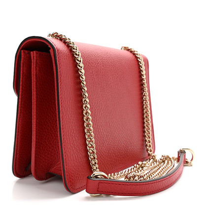 Gucci Dollar Calfskin Small Interlocking G Shoulder Bag Red 3 of 10