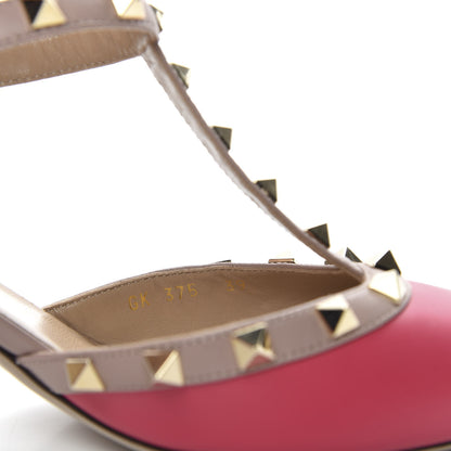 Valentino Garavani Calfskin Nappa Rockstud Ankle Strap 65mm Pumps 39 Deep Fuxia Poudre 9 of 10