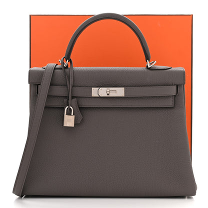 Hermes Togo Kelly Retourne 32 Etain 14 of 14