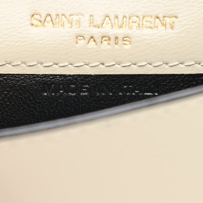 Saint Laurent Calfskin Uptown Monogram Card Case Black 7 of 8