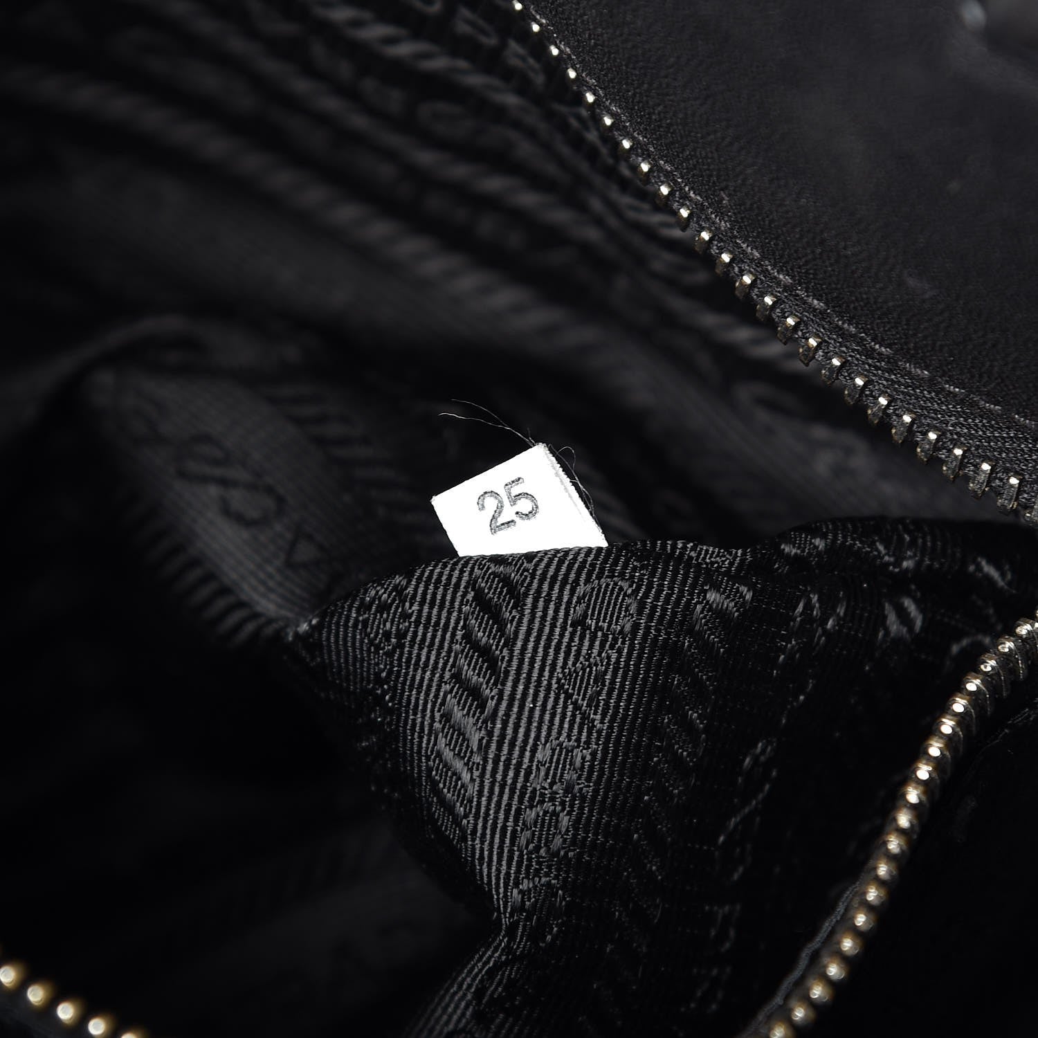 Prada Soft Calf Pleated Tote Black 8 of 11