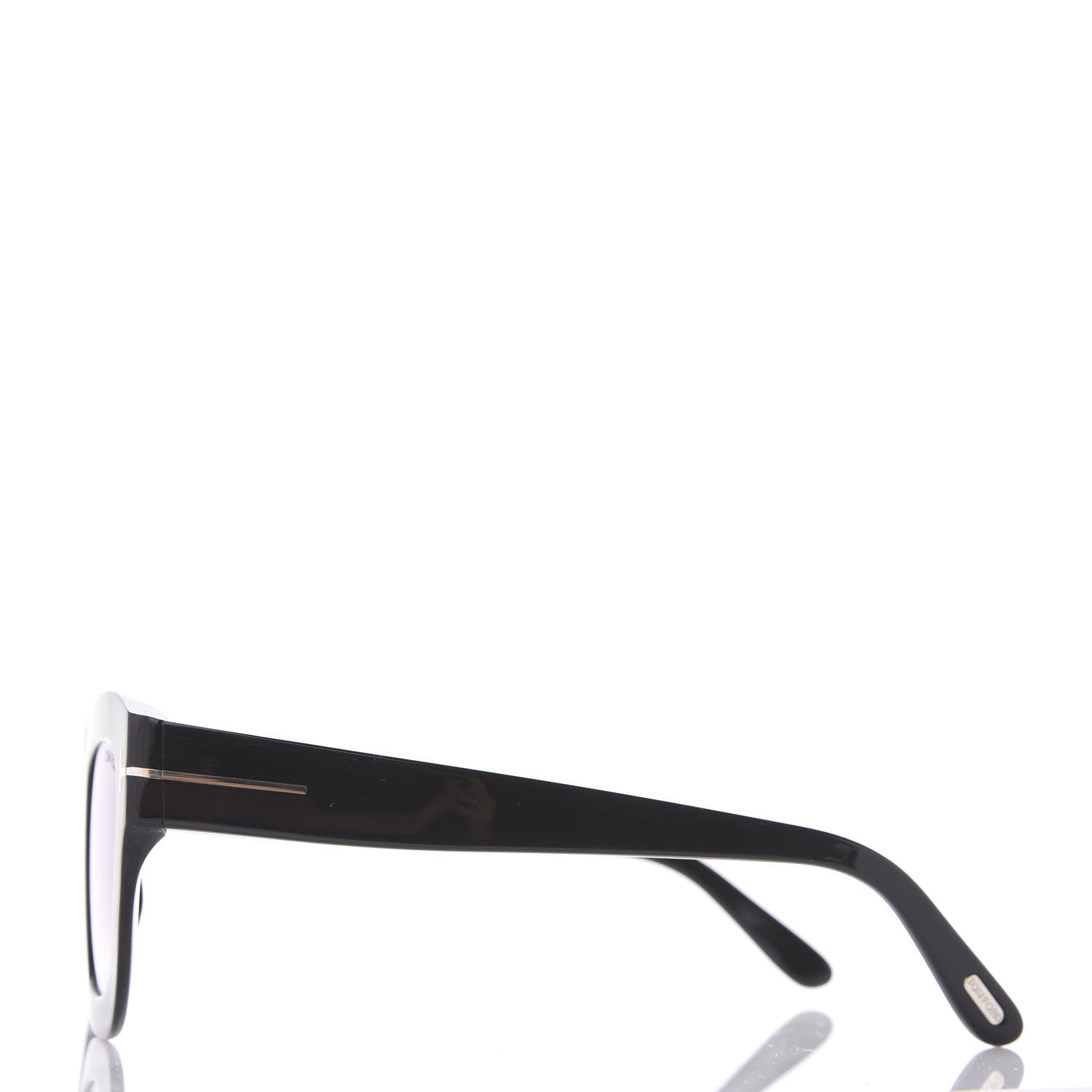 Tom Ford Square Acetate Pia Sunglasses TF659 Black 2 of 8