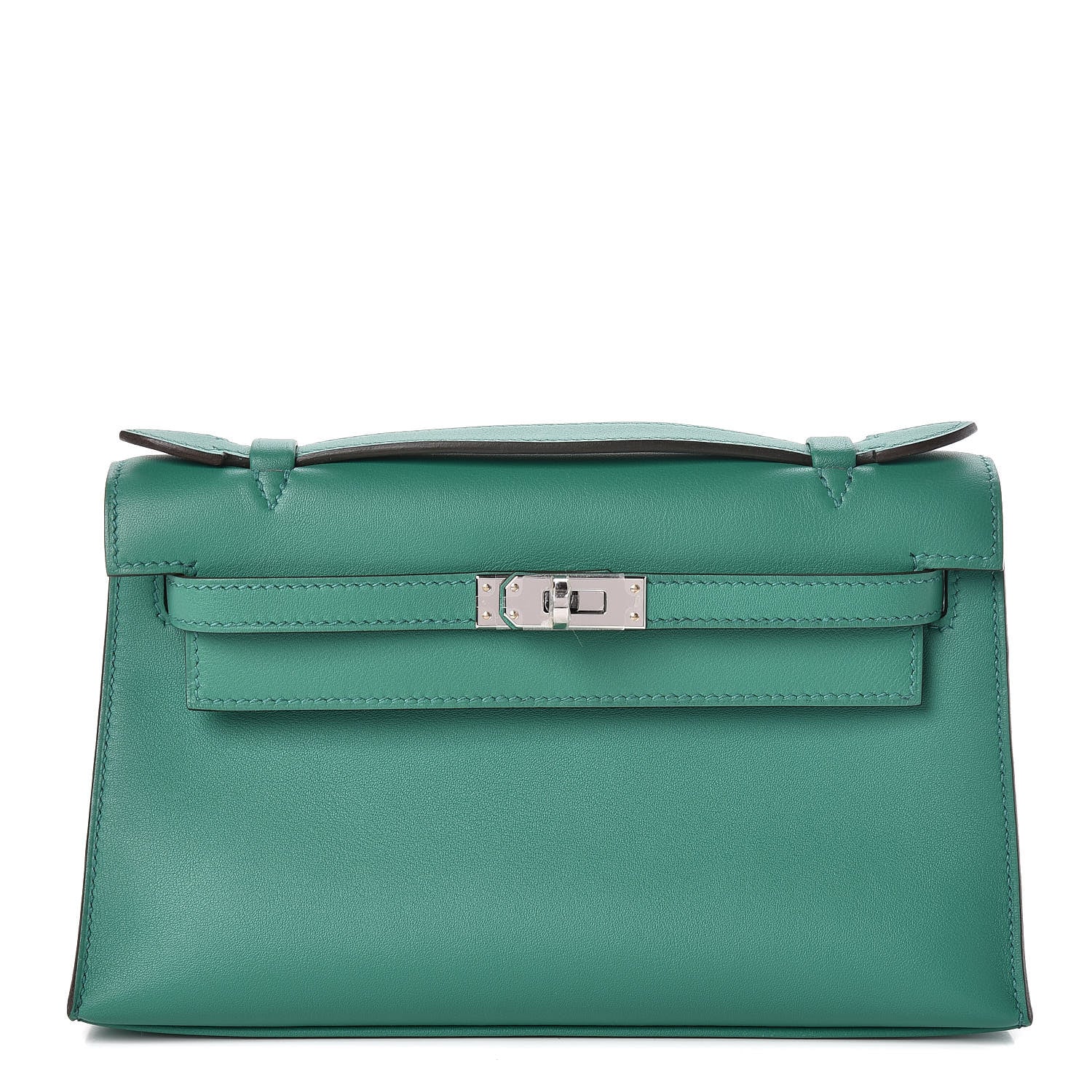 Hermes Swift Kelly Pochette Clutch Vert Vertigo 1 of 29