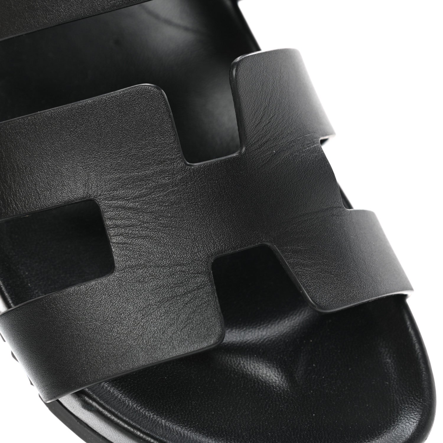 Hermes Calfskin Womens Takara Sandals 41 Black 8 of 11