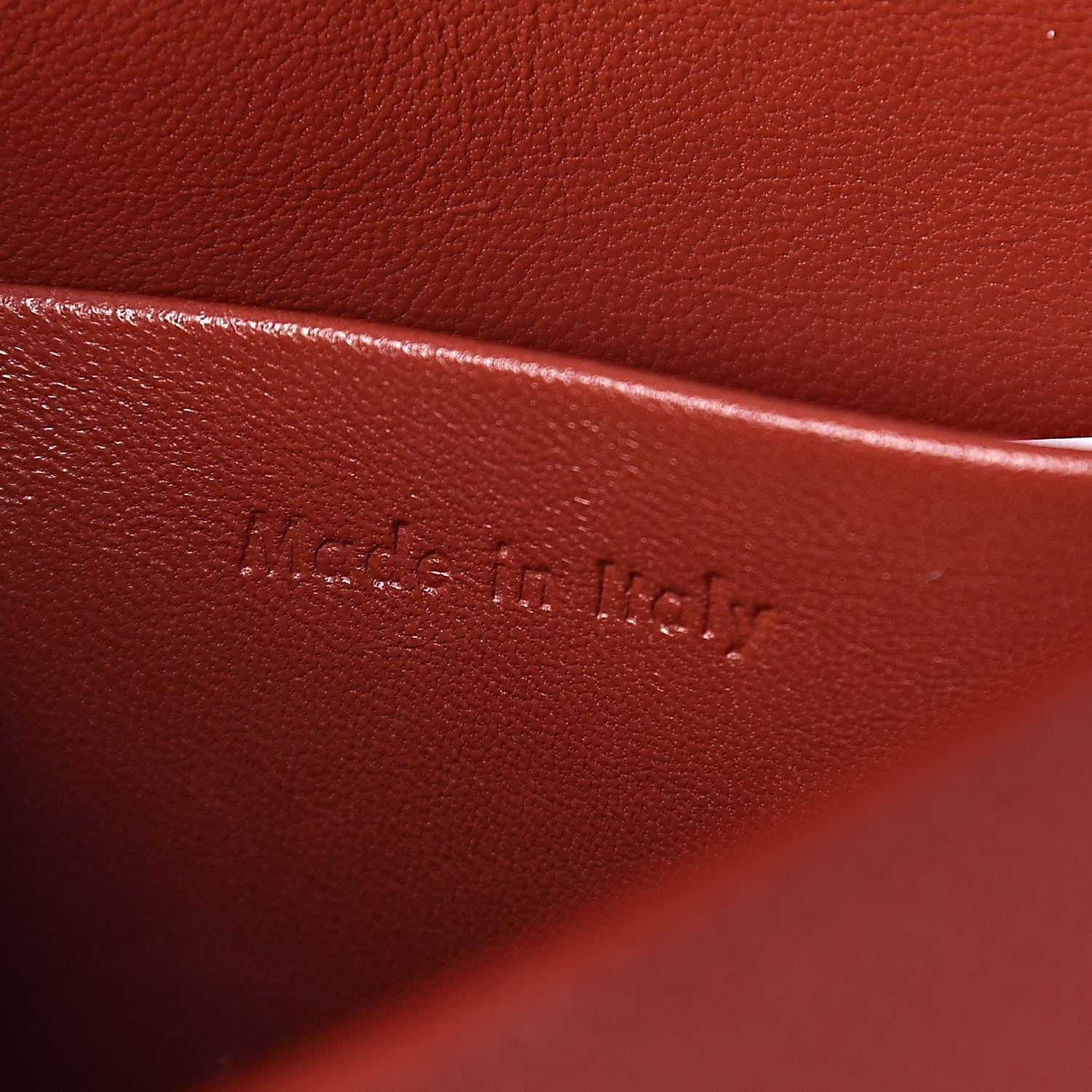 Celine Grained Calfskin Small Trotteur Rust 6 of 10