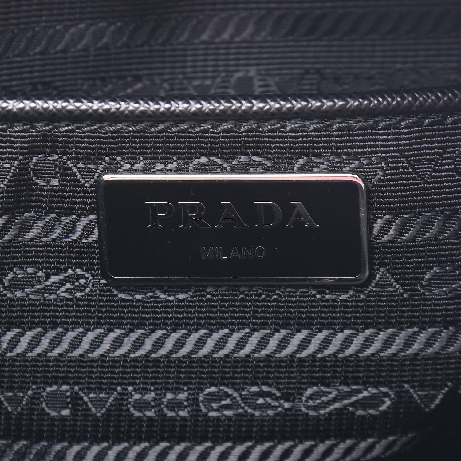 Prada Tessuto Nylon Messenger Bag Black 5 of 6