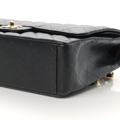 Chanel Caviar Quilted Maxi Double Flap Black 9 of 10