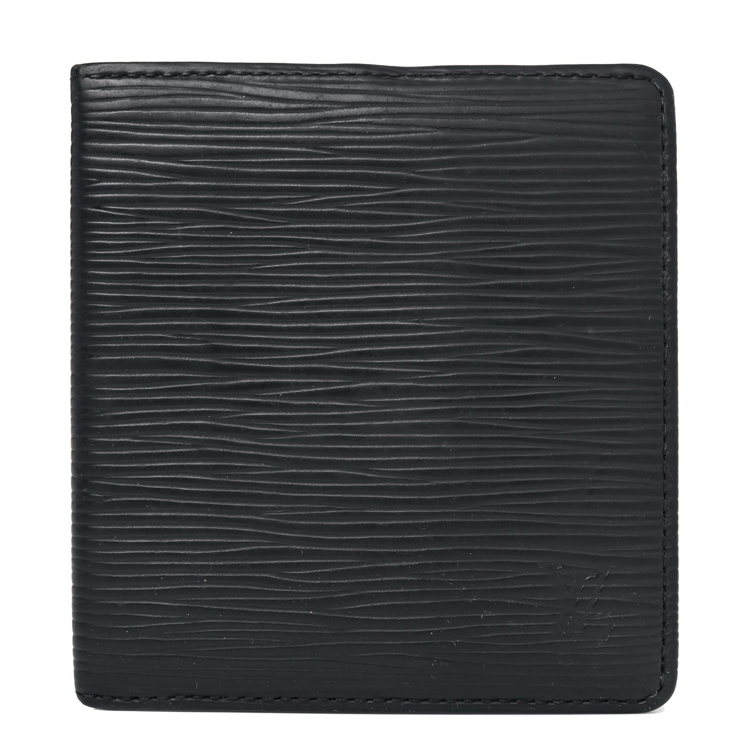 Louis Vuitton Epi 6 Card Billfold Wallet Black 2 of 12