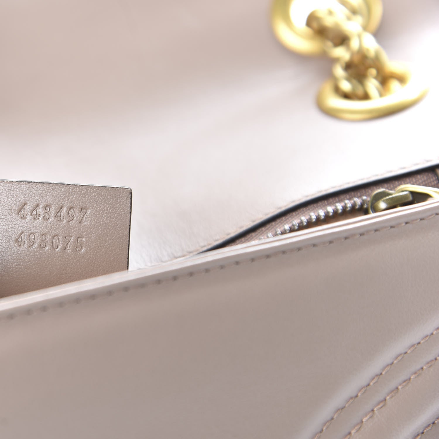 Gucci Calfskin Matelasse Small GG Marmont Shoulder Bag Porcelain Rose 9 of 10