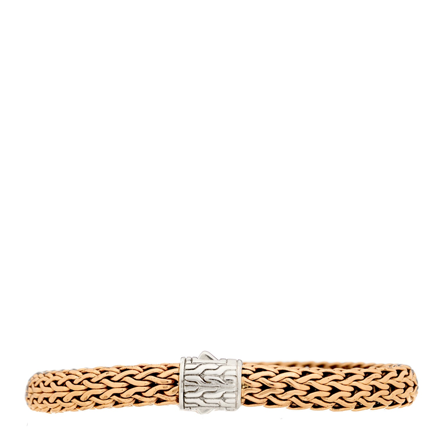 John Hardy Sterling Silver Bronze 7.5mm Classic Chain Bracelet 1 of 3