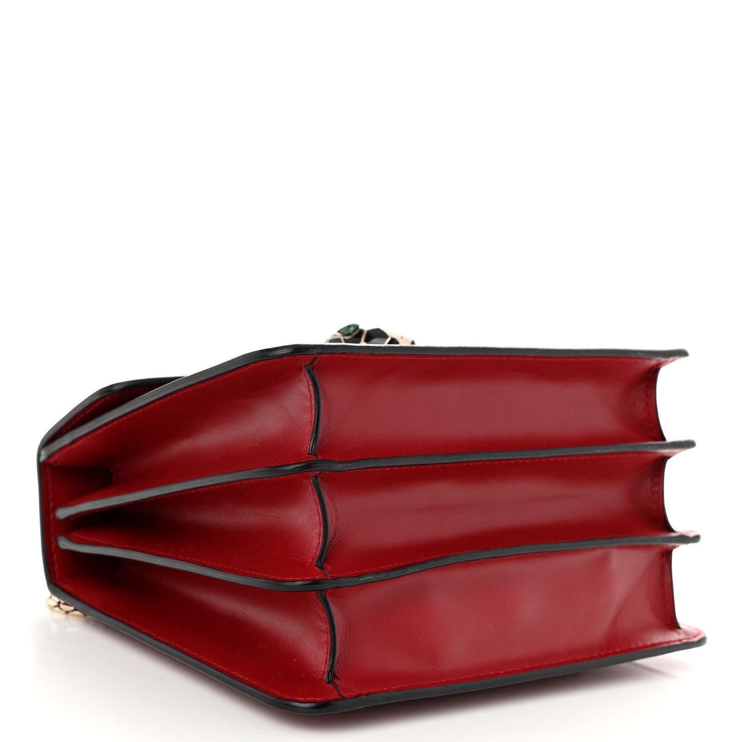Calfskin Serpenti Forever Top Handle Red