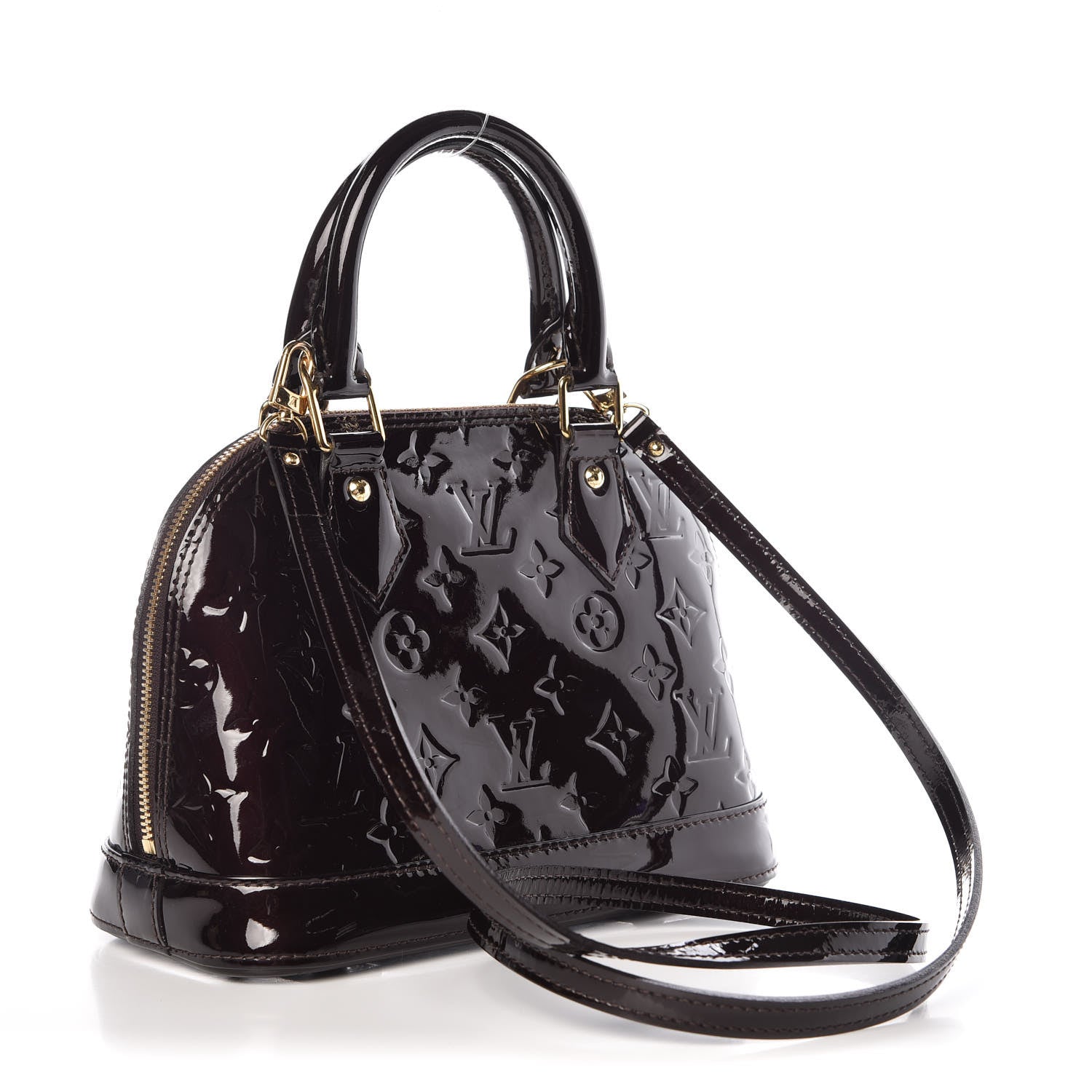 Louis Vuitton Vernis Alma BB Amarante 3 of 15