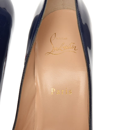 Christian Louboutin Patent Pigalle Follies 100 Pumps 40 China Blue 6 of 10