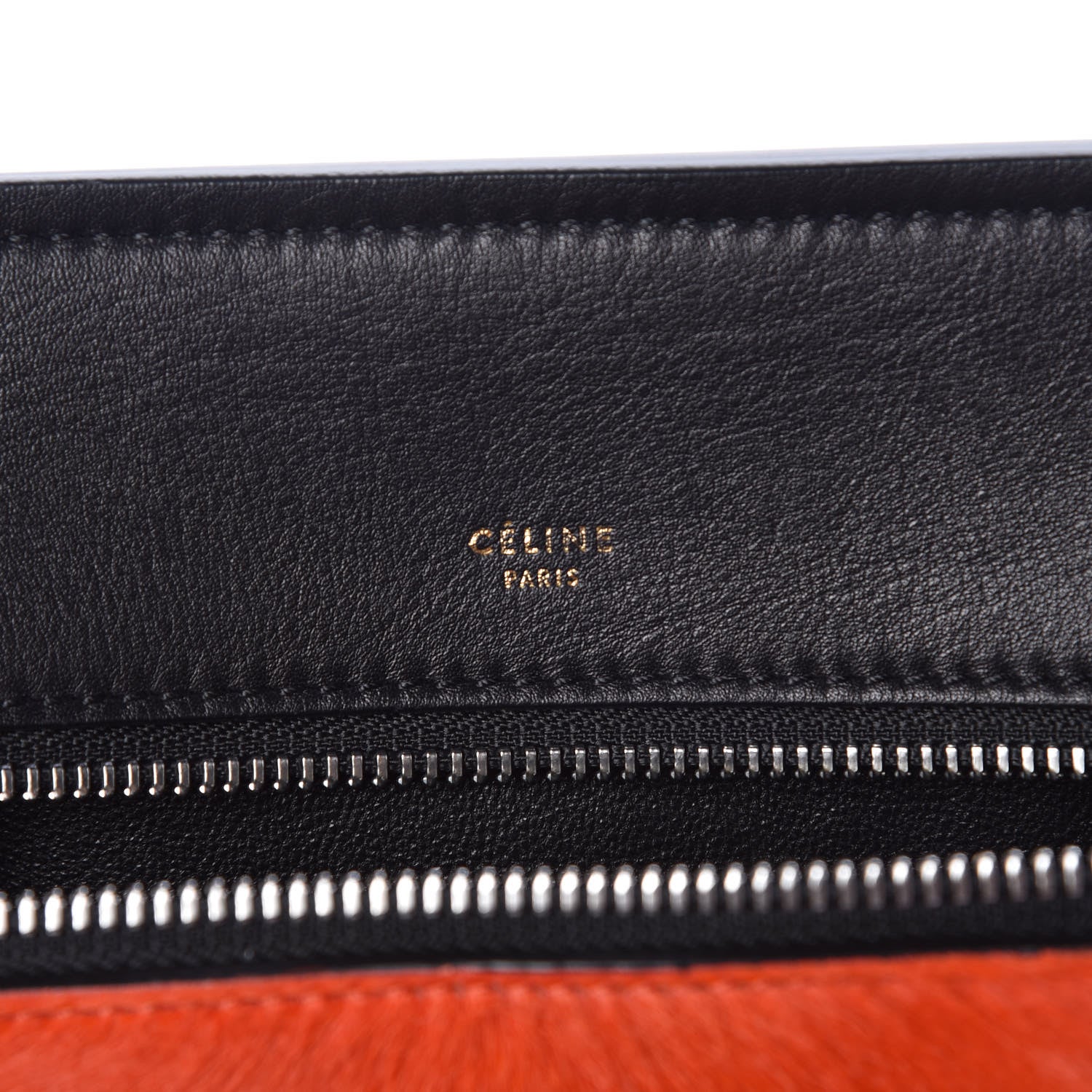 Celine Pony Hair Medium Edge Shoulder Bag Vermillion 6 of 9