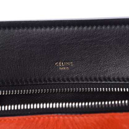 Celine Pony Hair Medium Edge Shoulder Bag Vermillion 6 of 9
