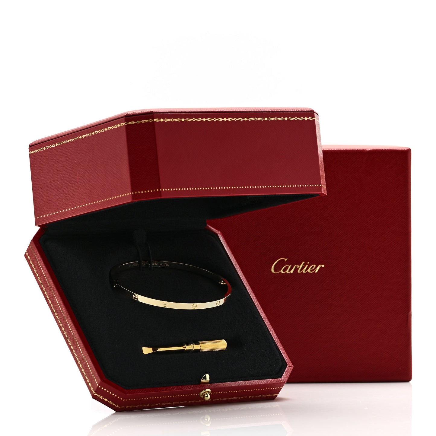 18K Yellow Gold Small LOVE Bracelet 19