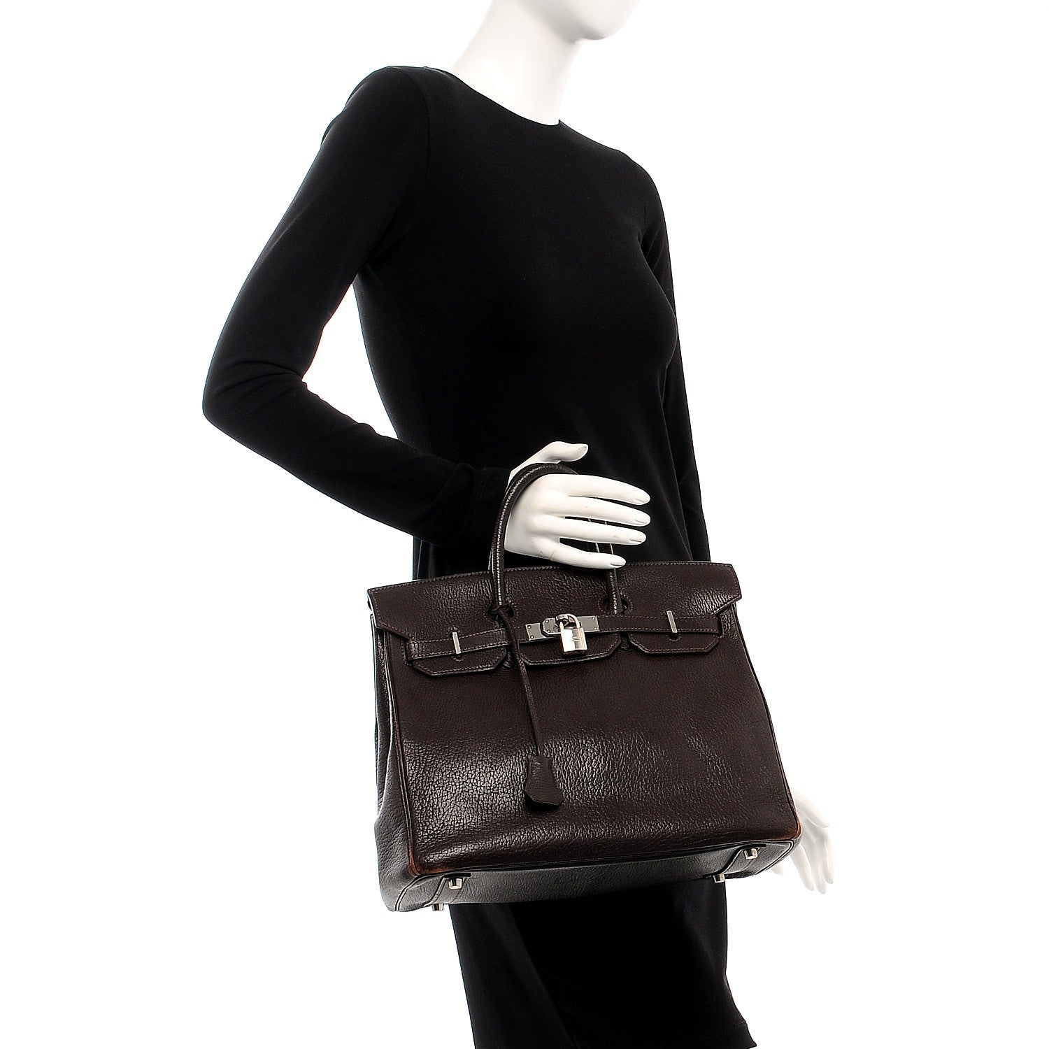 Hermes Chevre de Coromandel HAC Birkin 32 Cocoan 2 of 33