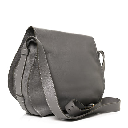 Chloe Calfskin Medium Marcie Round Crossbody Bag Cashmere Grey 3 of 10