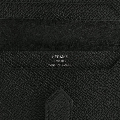 Hermes Epsom Monochrome Bearn Card Holder Wallet Black 6 of 11