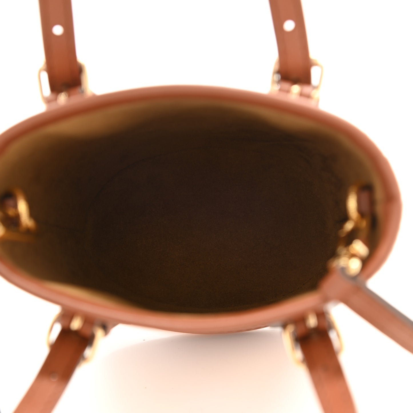 Metallic Monogram LV Garden Nano Bucket Bag Gold