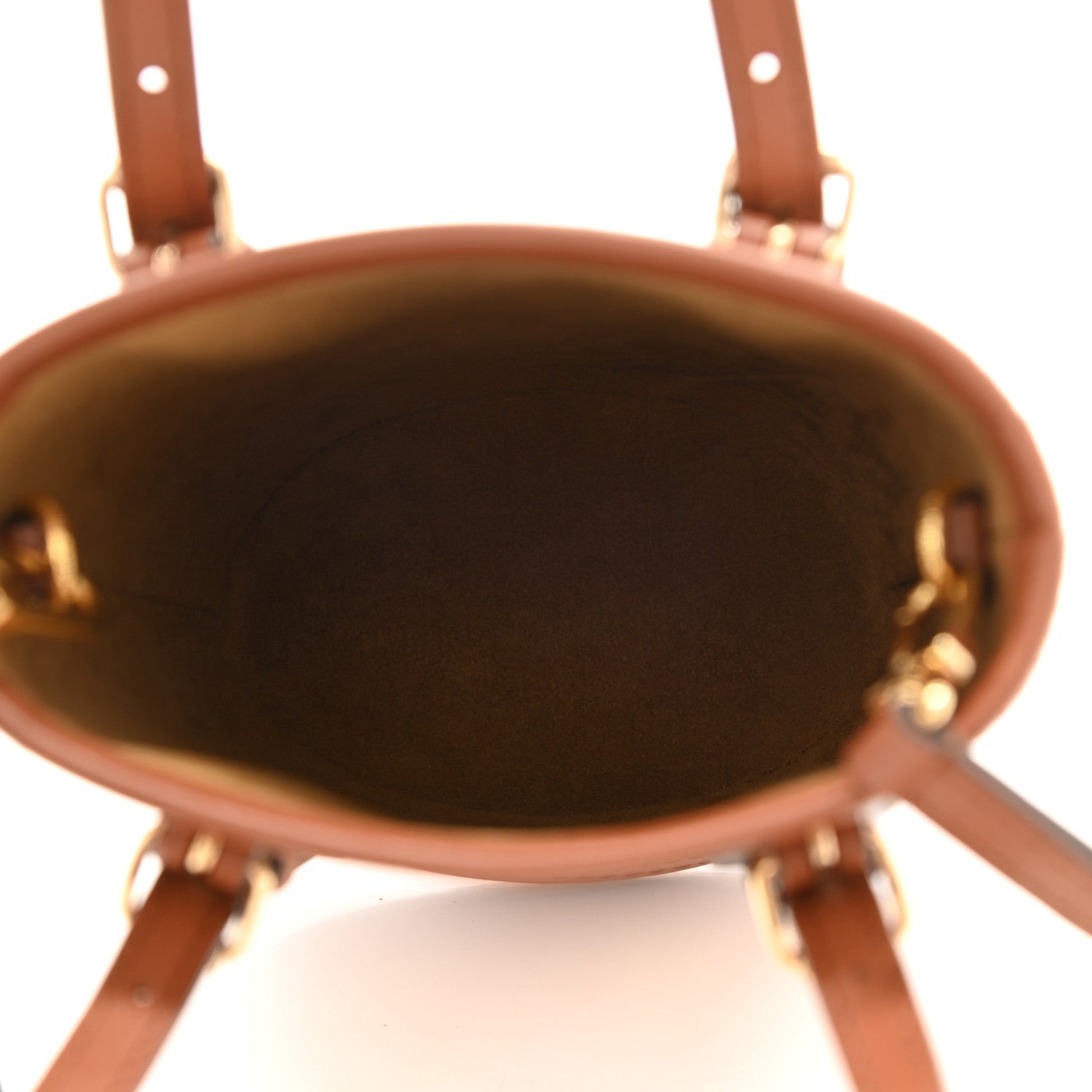 Louis Vuitton Metallic Monogram LV Garden Nano Bucket Bag Gold 5 of 9
