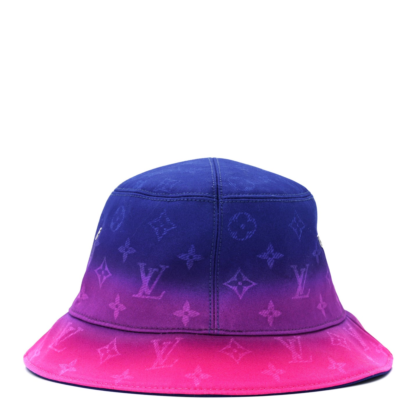 Monogram Illusion Reversible Bucket Hat Pink Purple