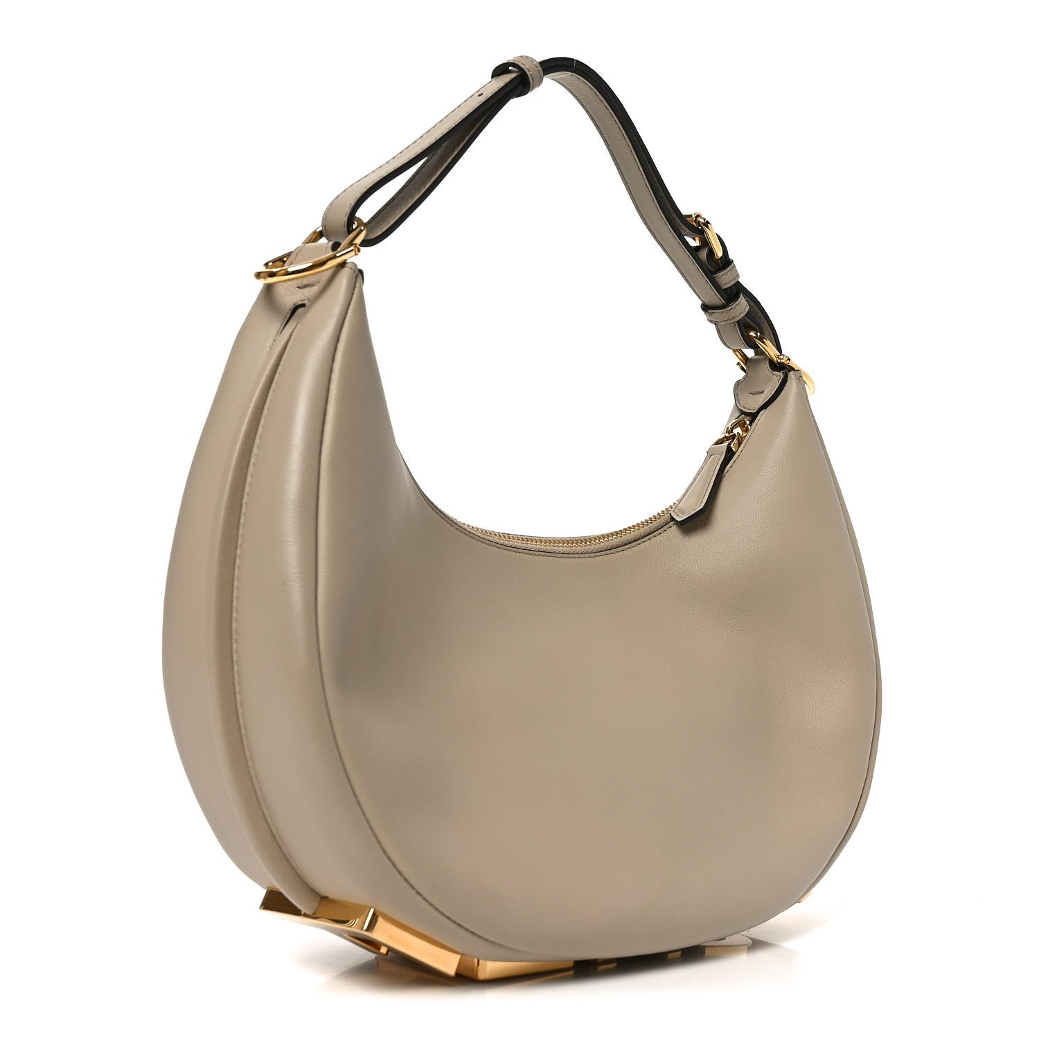 Fendi Vitello Grace Matte Small Fendigraphy Hobo Bag Nuvola 2 of 9