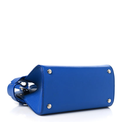 Givenchy Grained Calfskin Mini Horizon Satchel Blue 4 of 11