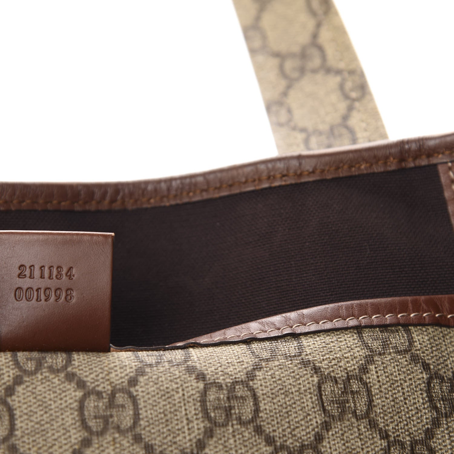 Gucci GG Plus Monogram Medium Signature Web Loop Tote Brown 13 of 14